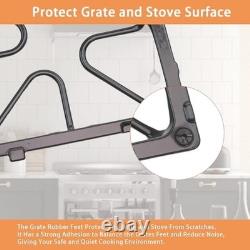 4 Pack Cast Iron Burner Grate Replacement for Gas Range Stove Top Parts
