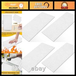 4 Pack Fireplace Refractory Panels 11.75x21x0.5 Insulation Board for Wood Sto