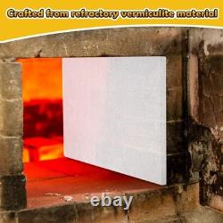 4 Pack Fireplace Refractory Panels 11.75x21x0.5 Insulation Board for Wood Sto