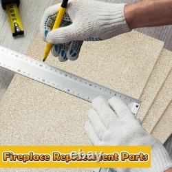 4 Pcs Fire Brick Baffle Boards 7.8x15.7x0.5in Insulation for Fireplaces Heating