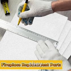 4 Pcs Fireplace Refractory Panels 11.75 X 21 X 0.5 Inches Baffle Board for Wood