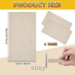 4 Pcs Quadrafire Baffle Board 7.8'' X 15.7'' X 0.5 2100F Firebrick Wood Stove F
