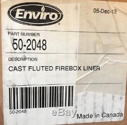 50-2048 502048 Enviro Cast Fluted Firebox Liner For Enviro M55 Fs Pellet Stove