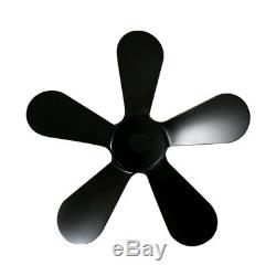 5 Blades Aluminum Alloy Blade For Stove Fan Fireplace Replacement Parts Accs