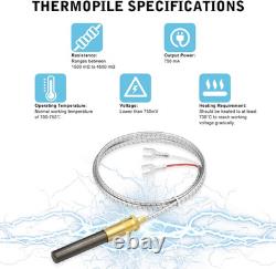 5-Pack 36 750Mv Thermopile Generator for Gas Appliances Replacement Parts