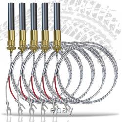5 Pack Thermopile for Gas Fireplace & Water Heater, 36 750mv, Pilot Burner Part