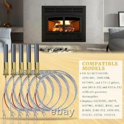 5 Pack Thermopile for Gas Fireplace & Water Heater, 36 750mv, Pilot Burner Repl