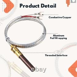 5 Pcs 36 Thermopile Generators, 750mV Gas Fireplace & Heater Replacement Parts