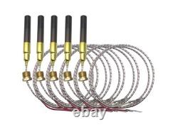 5 pcs 36 Aluminum 750mv Thermopile Generator Replacement for Fireplace Therm