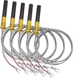 5 pcs 36 Aluminum 750mv Thermopile Generator Replacement for Fireplace Therm