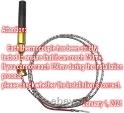 5 pcs 36 Aluminum 750mv Thermopile Generator Replacement for Fireplace Therm