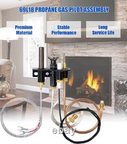 69L18 LPG Pilot Assembly for Propane Gas Fireplace, SIT Pilot Replacement for Le