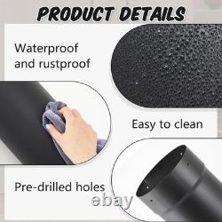 6 Single Wall Stove Pipe, 16-30 Telescoping Wood Burning Chimney Connector, B