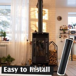 6 Single Wall Stove Pipe, 16-30 Telescoping Wood Burning Chimney Connector, B