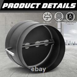 8 Stainless Steel Stove Pipe Damper Air Insulated, Adjustable Vent Control