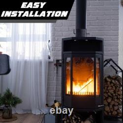 8 Stainless Steel Stove Pipe Damper Air Insulated, Adjustable Vent Control