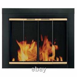 8 x 20 in. 3/16Thick Tempered Fireplace Bi Fold Door Glass Replacement USA