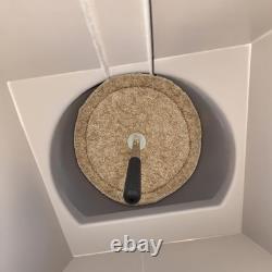 9 Round Fireplace Flue Plug Draft Excluder Stopper, Seal Damper Tool for Chim