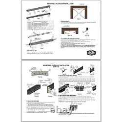 Adjustable Rod and Valance Kit for Fireplace Spark Screens Black Center valance