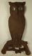 Antique Howes Boston Cast Iron Owl Fireplace Andiron Replacement Front Part Read