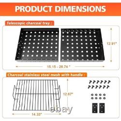 Ash Pan Char-Griller Charcoal Grill Replacement Parts Fire Grate Hanger Tool New