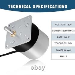 Auger Feed Motor Replacement for Pellet Stoves Fits Pelpro, Pleasant Hearth, Q