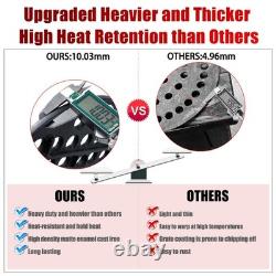 BJ-MFGC 11.5 Inch Cast Iron Fire Grate Grill Replacement Parts for Kamado Joe