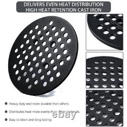 BJ-MFGC 11.5 Inch Cast Iron Fire Grate Grill Replacement Parts for Kamado Joe
