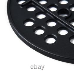 BJ-MFGC 11.5 Inch Cast Iron Fire Grate Grill Replacement Parts for Kamado Joe