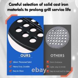 BJ-MFGC Cast Iron Fire Grate Replacement Parts for Kamado Joe 24 Inch Big Joe