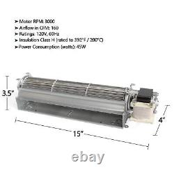 BKT GA3650T GA3650TB GA3700T GA3700TA Replacement Fireplace Blower Fan KIT fo