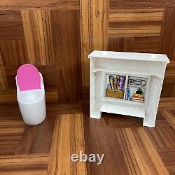 Barbie Replacement Parts Dream-House 1 Doll Size Fireplace & 1 Sound Toilet
