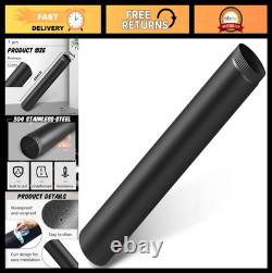 Black Matte Stove Pipe 6 x 48 Durable 304 Stainless Steel Vent Pipe