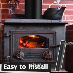 Black Matte Stove Pipe 6 x 48 Durable 304 Stainless Steel Vent Pipe