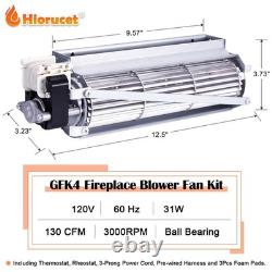 Blower Fan Kit for Heatilator NDV4236I, CFM Fireplace Replacement Parts, Compati