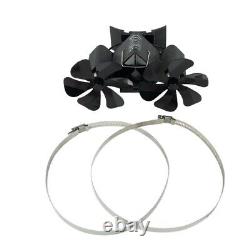 Brand New Fireplace Fan 1 Set Blade Fireplace Fan Clamps Parts Replacement