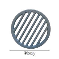 Cast Iron Round Fireplace Grate Replacement Part for Wood Burning Efficiency