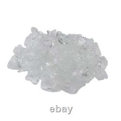 Clear Fire Pit Glass Rocks Decorative Replacement Part for Outdoor Fire Pits