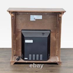 Dimplex Electric Fireplace Heater with Wooden Mantel