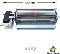 Direct Store Parts DN106 Replacement Fireplace Blower Fan Kit GZ550 Silver