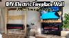Diy Electric Fireplace Diy Shiplap Fireplace Wall Transformation
