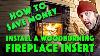 Diy How To Install A Wood Burning Fireplace Insert Chimney Liner And Blockoff Plate Osburn 1800