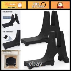 Durable Cast Iron Fireback Feet Heavy-Duty Fireplace Support, 1 Pair, All Fire