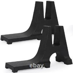 Durable Cast Iron Fireback Feet Heavy-Duty Fireplace Support, 1 Pair, All Fire