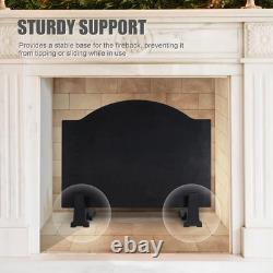 Durable Cast Iron Fireback Feet Heavy-Duty Fireplace Support, 1 Pair, All Fire