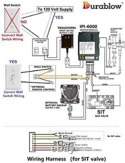 Durablow Fireplace Electronic IPI Pilot Ignition Control Module Replacement for