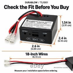 Durablow Gas Fireplace Remote Control Kit RF Wireless
