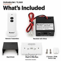 Durablow Gas Fireplace Remote Control Kit RF Wireless