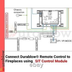Durablow RF Wireless Servo Motor Gas Fireplace Remote