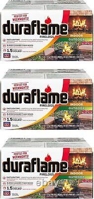 Duraflame 2.5 Pound 1.5 Hour Long Burn Time Indoor and Outdoor QuickLightFireLog